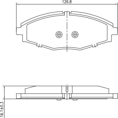 HUSCH JL0269 - Kit de plaquettes de frein, frein à disque cwaw.fr