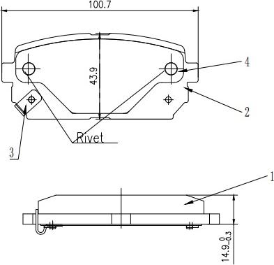 HUSCH JL0265 - Kit de plaquettes de frein, frein à disque cwaw.fr