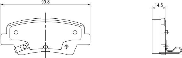 HUSCH JL0268 - Kit de plaquettes de frein, frein à disque cwaw.fr