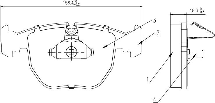 HUSCH JL0218 - Kit de plaquettes de frein, frein à disque cwaw.fr