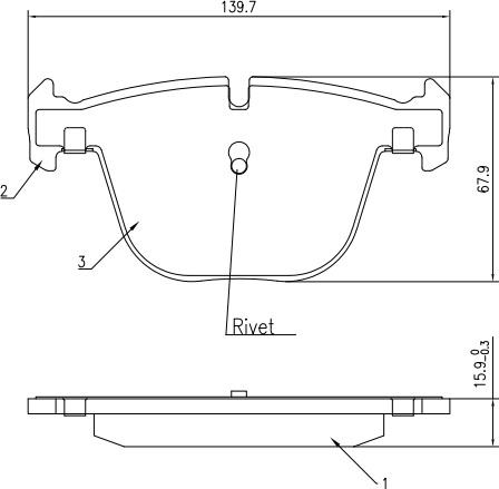 HUSCH JL0224 - Kit de plaquettes de frein, frein à disque cwaw.fr