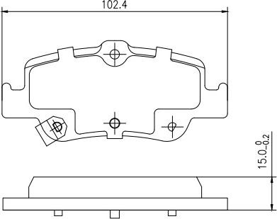 HUSCH JL0741 - Kit de plaquettes de frein, frein à disque cwaw.fr