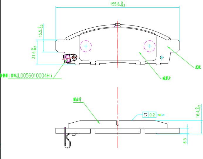 HUSCH JL0748 - Kit de plaquettes de frein, frein à disque cwaw.fr