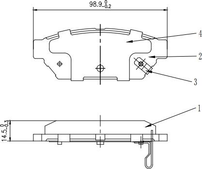 HUSCH JL0747 - Kit de plaquettes de frein, frein à disque cwaw.fr