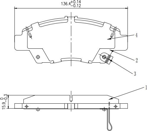 HUSCH JL0730 - Kit de plaquettes de frein, frein à disque cwaw.fr