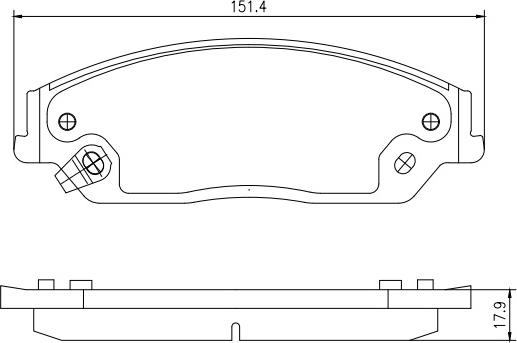 HUSCH JL0779 - Kit de plaquettes de frein, frein à disque cwaw.fr