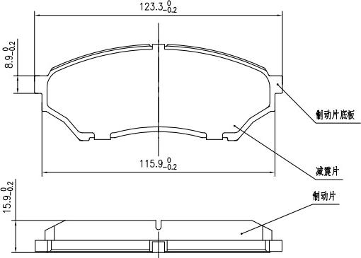 HUSCH JL0772 - Kit de plaquettes de frein, frein à disque cwaw.fr