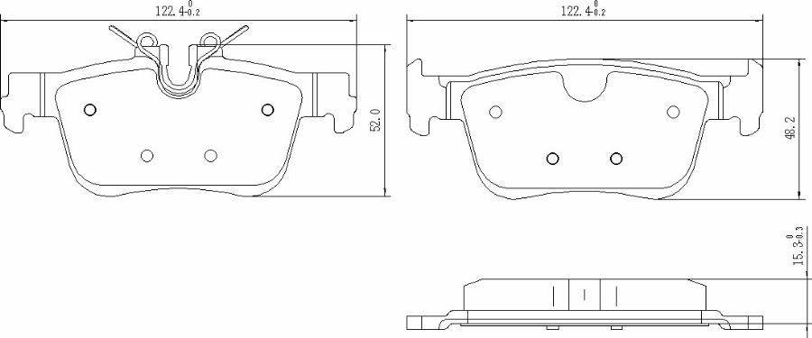 HUSCH JL1998 - Kit de plaquettes de frein, frein à disque cwaw.fr