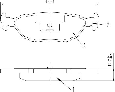 HUSCH JL1970 - Kit de plaquettes de frein, frein à disque cwaw.fr