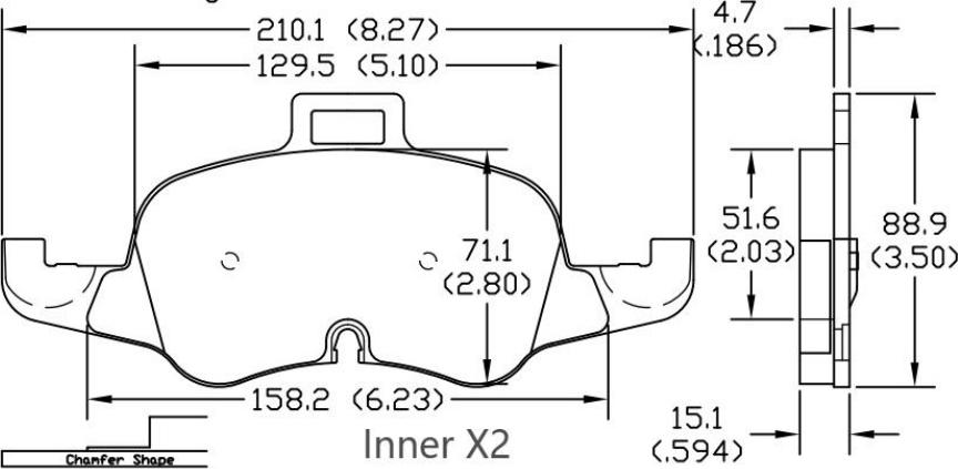 HUSCH JL1475 - Kit de plaquettes de frein, frein à disque cwaw.fr