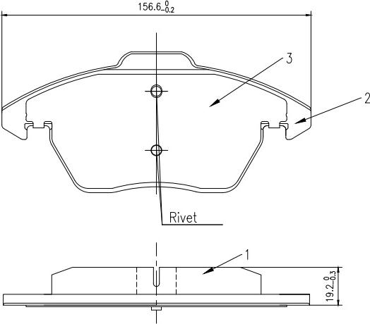 HUSCH JL1530 - Kit de plaquettes de frein, frein à disque cwaw.fr