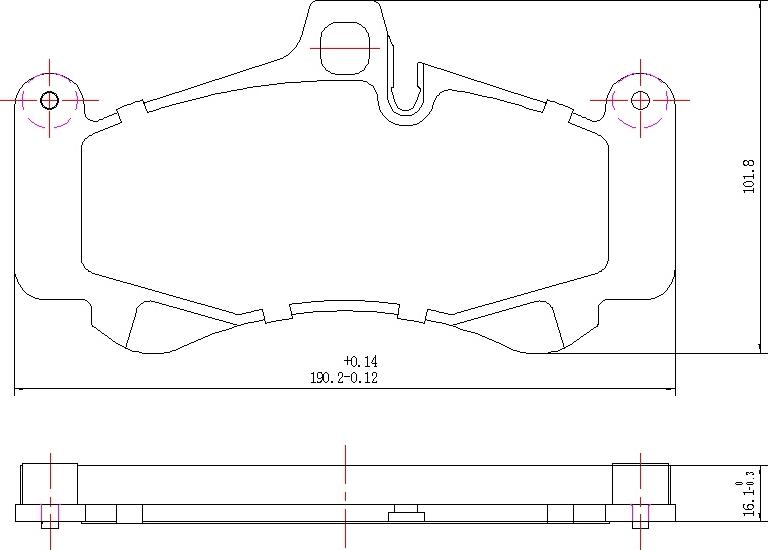 HUSCH JL1641 - Kit de plaquettes de frein, frein à disque cwaw.fr