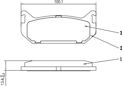 HUSCH JL1685 - Kit de plaquettes de frein, frein à disque cwaw.fr