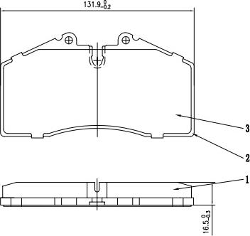 HUSCH JL1686 - Kit de plaquettes de frein, frein à disque cwaw.fr