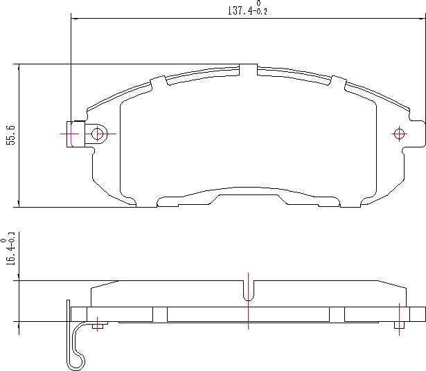 HUSCH JL1091 - Kit de plaquettes de frein, frein à disque cwaw.fr