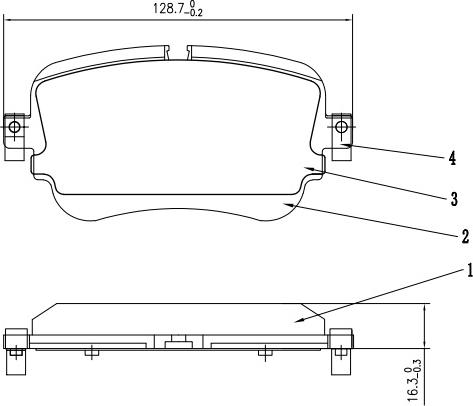 HUSCH JL1059 - Kit de plaquettes de frein, frein à disque cwaw.fr