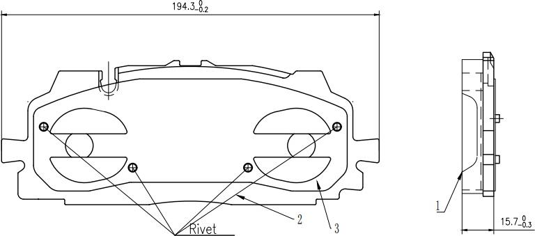 HUSCH JL1058 - Kit de plaquettes de frein, frein à disque cwaw.fr