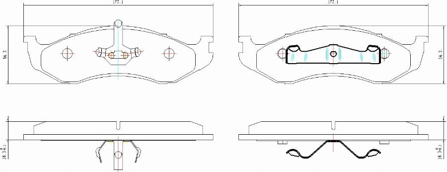 HUSCH JL1089 - Kit de plaquettes de frein, frein à disque cwaw.fr