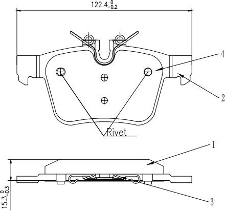 HUSCH JL1026 - Kit de plaquettes de frein, frein à disque cwaw.fr