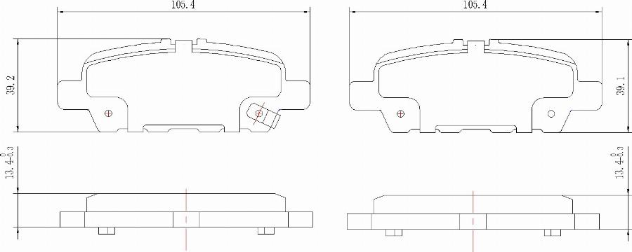 HUSCH JL1078 - Kit de plaquettes de frein, frein à disque cwaw.fr