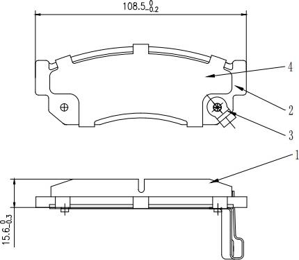 HUSCH JL1077 - Kit de plaquettes de frein, frein à disque cwaw.fr