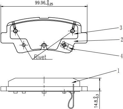 HUSCH JL1199 - Kit de plaquettes de frein, frein à disque cwaw.fr