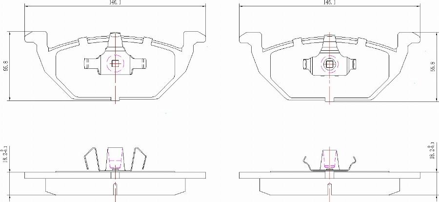 HUSCH JL1149 - Kit de plaquettes de frein, frein à disque cwaw.fr