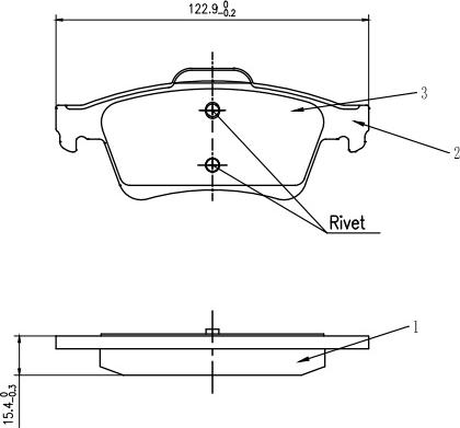 HUSCH JL1154 - Kit de plaquettes de frein, frein à disque cwaw.fr