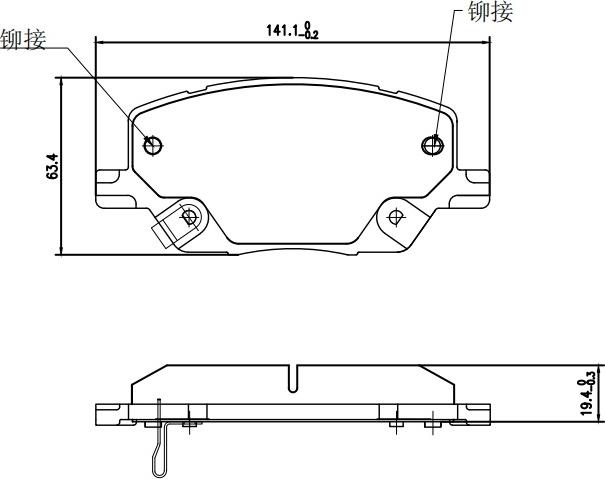 HUSCH JL1103 - Kit de plaquettes de frein, frein à disque cwaw.fr