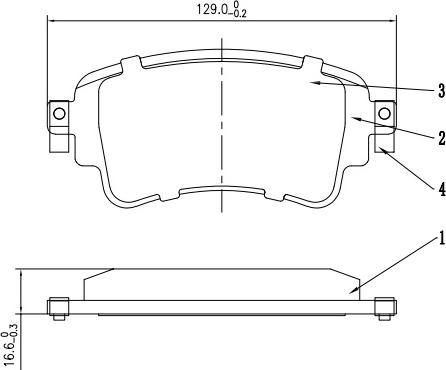 HUSCH JL1112 - Kit de plaquettes de frein, frein à disque cwaw.fr