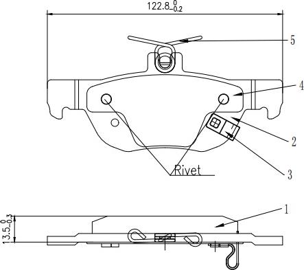 HUSCH JL1847 - Kit de plaquettes de frein, frein à disque cwaw.fr