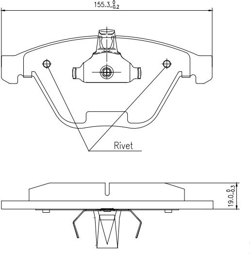 HUSCH JL1838 - Kit de plaquettes de frein, frein à disque cwaw.fr