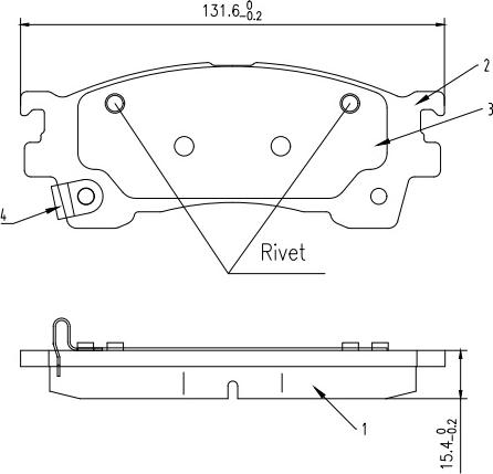 HUSCH JL1820 - Kit de plaquettes de frein, frein à disque cwaw.fr