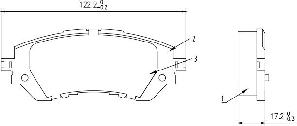 HUSCH JL1368 - Kit de plaquettes de frein, frein à disque cwaw.fr