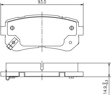 HUSCH JL1304 - Kit de plaquettes de frein, frein à disque cwaw.fr