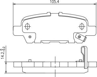 HUSCH JL1303 - Kit de plaquettes de frein, frein à disque cwaw.fr