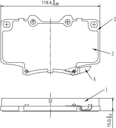 HUSCH JL1322 - Kit de plaquettes de frein, frein à disque cwaw.fr