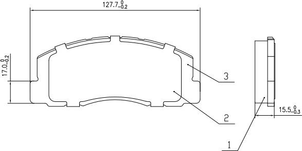 HUSCH JL1379 - Kit de plaquettes de frein, frein à disque cwaw.fr