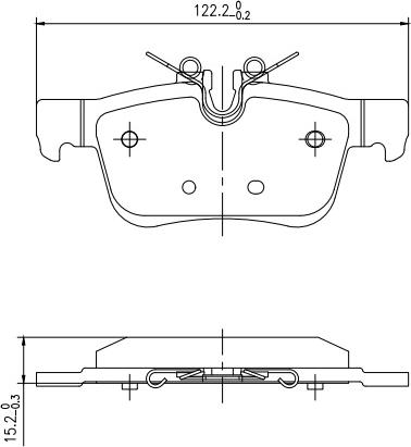 HUSCH JL1208 - Kit de plaquettes de frein, frein à disque cwaw.fr