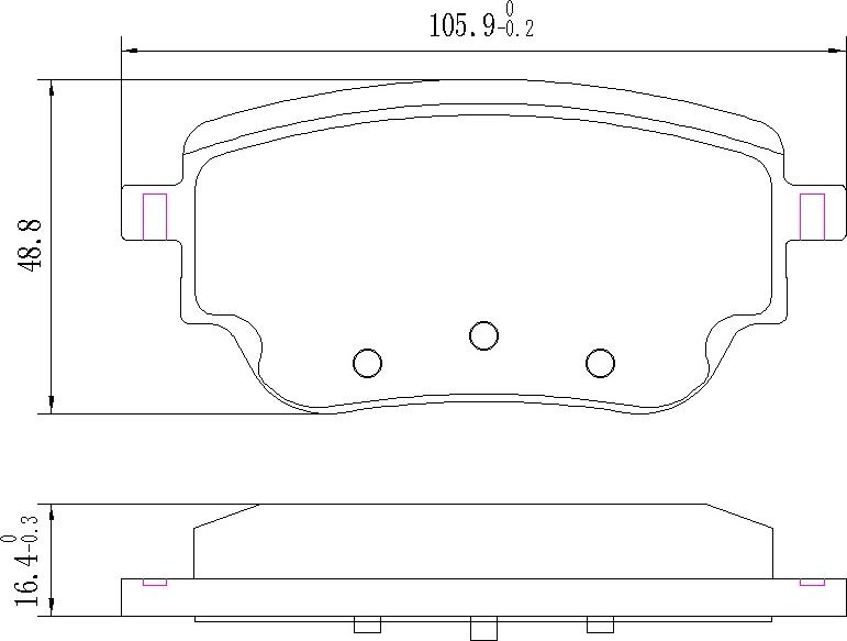 HUSCH JL1734 - Kit de plaquettes de frein, frein à disque cwaw.fr