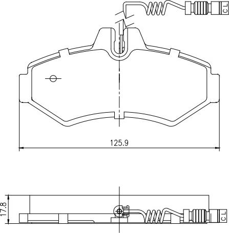 HUSCH JL2445 - Kit de plaquettes de frein, frein à disque cwaw.fr