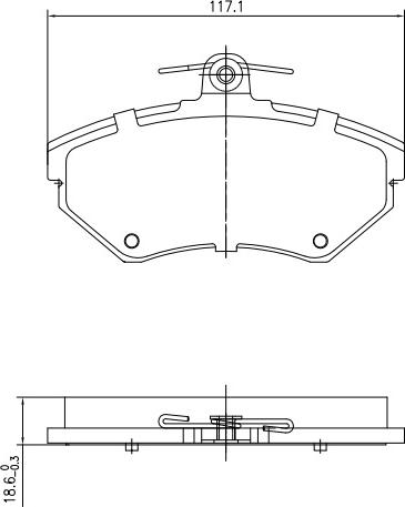 HUSCH JL2455 - Kit de plaquettes de frein, frein à disque cwaw.fr