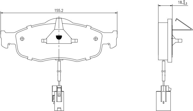 HUSCH JL2453 - Kit de plaquettes de frein, frein à disque cwaw.fr