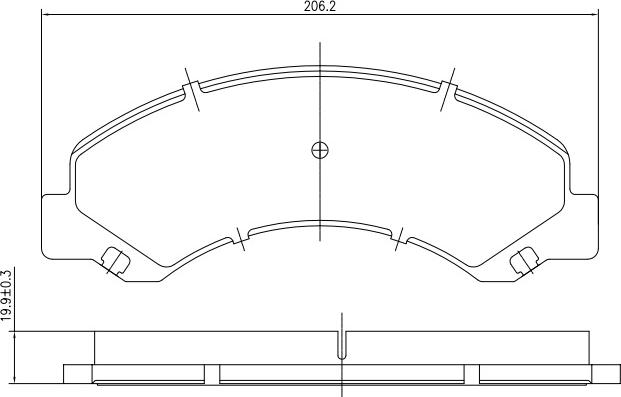 HUSCH JL2452 - Kit de plaquettes de frein, frein à disque cwaw.fr