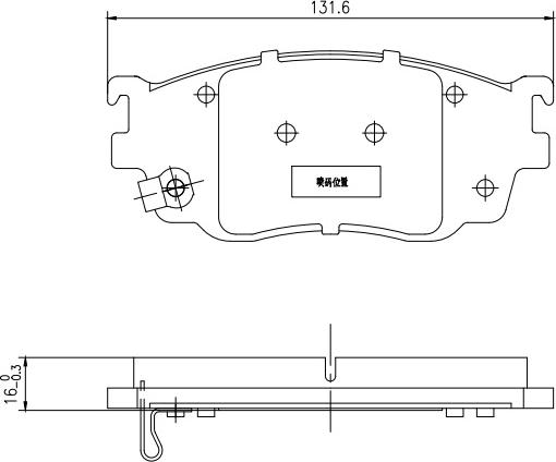 HUSCH JL2457 - Kit de plaquettes de frein, frein à disque cwaw.fr