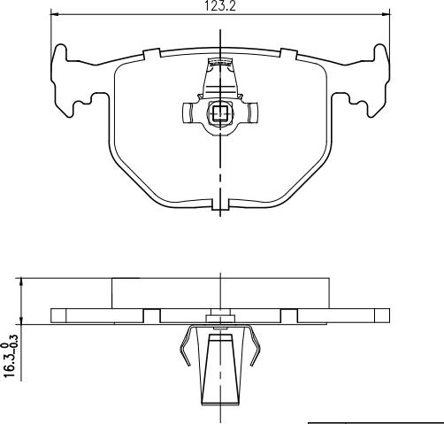 HUSCH JL2466 - Kit de plaquettes de frein, frein à disque cwaw.fr