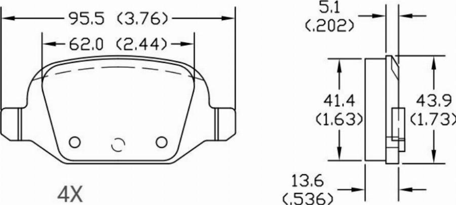 HUSCH JL2410 - Kit de plaquettes de frein, frein à disque cwaw.fr