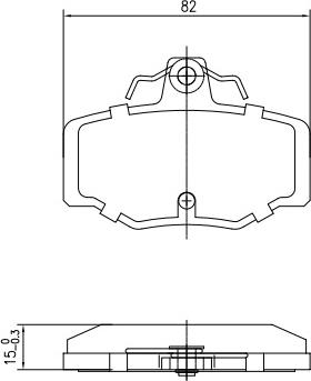 HUSCH JL2434 - Kit de plaquettes de frein, frein à disque cwaw.fr