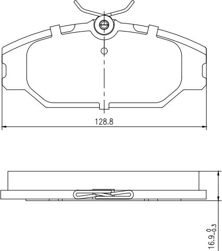 HUSCH JL2435 - Kit de plaquettes de frein, frein à disque cwaw.fr