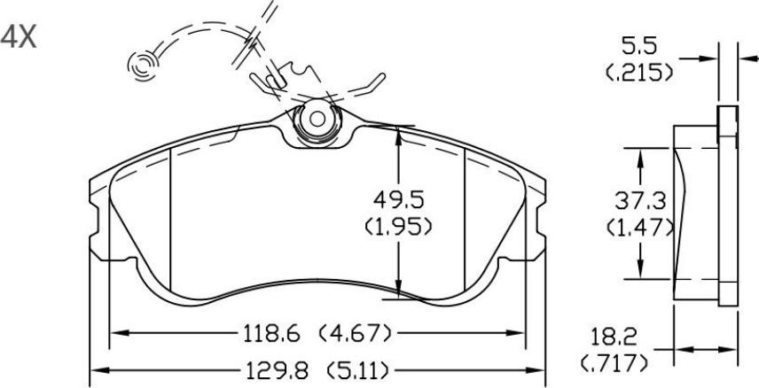 HUSCH JL2433 - Kit de plaquettes de frein, frein à disque cwaw.fr